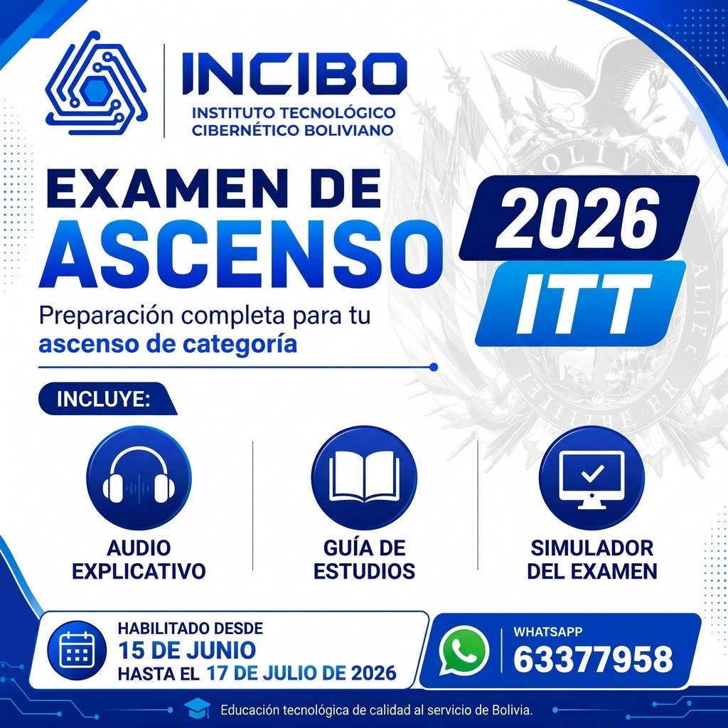 Examen de Ascenso 2026 INCIBO Flyer